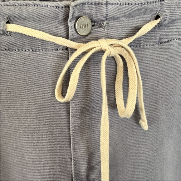 New Paige Christy Drawstring Waist Cropped Pants - Vintage Salt Blue 29 Casual - Picture 10 of 16